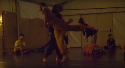 Dance Contact Improvisation in the Darkness - Davide Casiraghi and Tomas Gimeno 